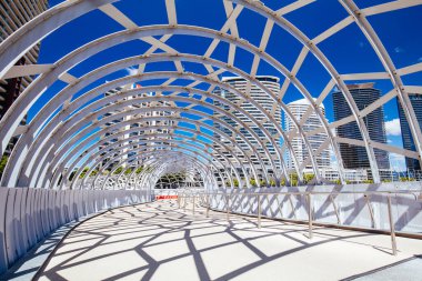 Melbourne Avustralya 'daki Webb Köprüsü
