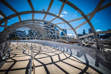 Melbourne Avustralya 'daki Webb Köprüsü