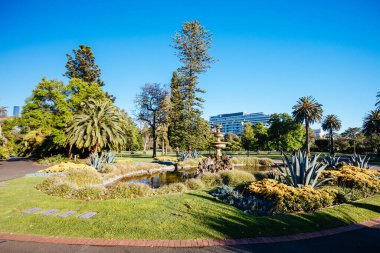 Melbourne Avustralya 'daki Fitzroy Bahçeleri