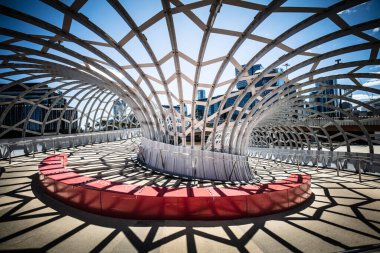 Melbourne Avustralya 'daki Webb Köprüsü