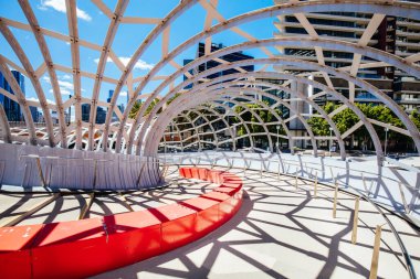 Melbourne Avustralya 'daki Webb Köprüsü