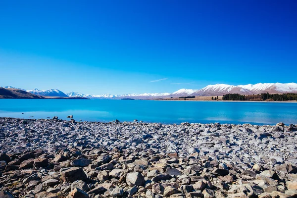 Yeni Zelanda 'da Tekapo Gölü — Stok fotoğraf