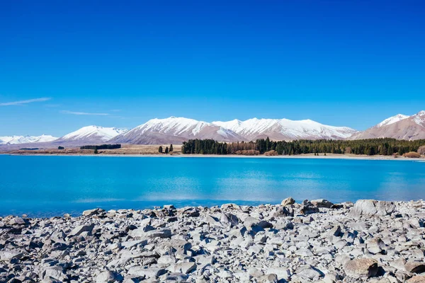 Lac Tekapo en Nouvelle-Zélande — Photo
