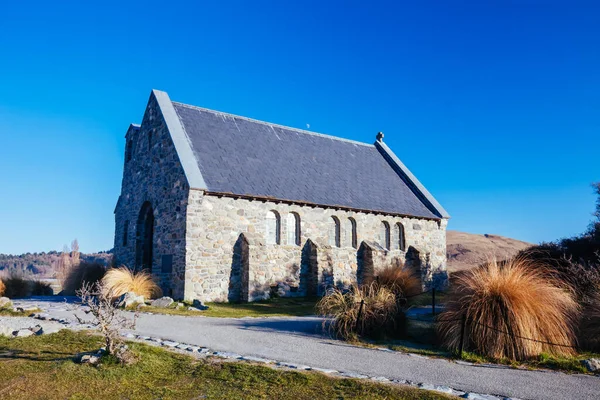 ニュージーランドの良い羊飼いの日の出の教会 — ストック写真