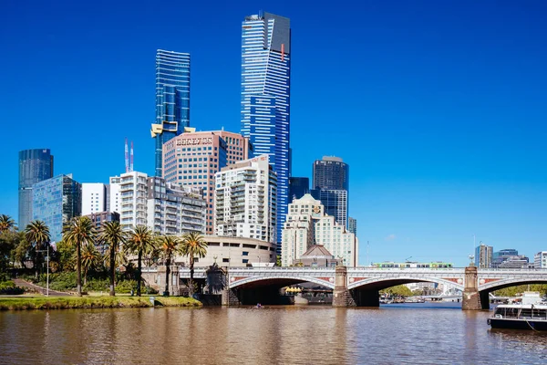 Rio Yarra Vistas de Melbourne na Austrália — Fotografia de Stock