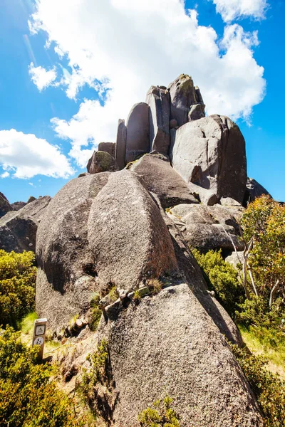 Mt Buffalo Cathedral Rock View в Австралії — стокове фото