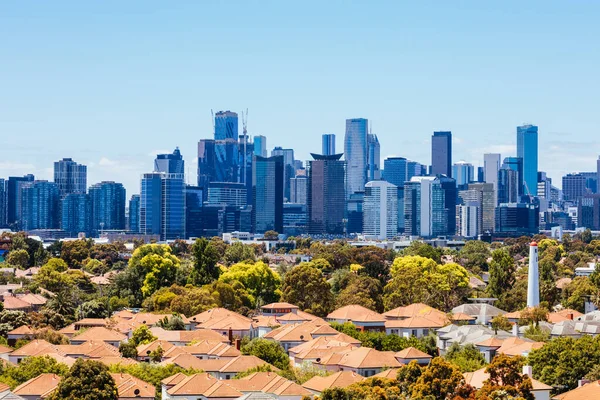 Vista de Melbourne Victoria Australia — Foto de Stock