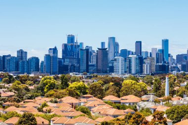 Melbourne Victoria Avustralya manzarası