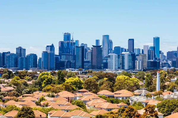 Uitzicht op Melbourne Victoria Australië — Stockfoto