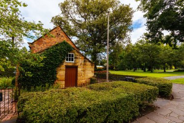 Fitzroy Gardens Melbourne Avustralya 'da Aşçı Kulübesi
