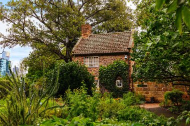 Fitzroy Gardens Melbourne Avustralya 'da Aşçı Kulübesi