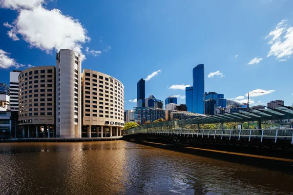 Vistas del río Yarra de Melbourne en Australia — Foto de Stock