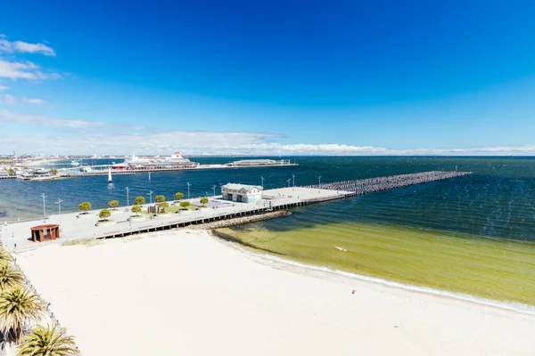 Widok na Port Phillip Bay w Melbourne Australia — Zdjęcie stockowe