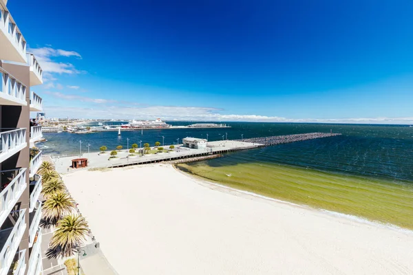 Utsikt över Port Phillip Bay i Melbourne Australien — Stockfoto