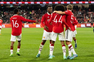 MELBOURNE, AUSTRALIA - 15 Temmuz 2022 'de MCG' de oynanan sezon öncesi arkadaşça bir futbol maçında Melbourne Victory karşısında Tahith Chong gol attı.