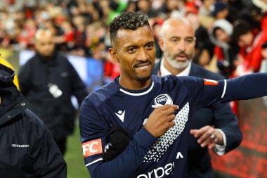 MELBOURNE, AUSTRALIA - JULY 15: Nani of Melbourne Victory after playing Manchester United in a pre-season friendly football match at the MCG on 15th July 2022