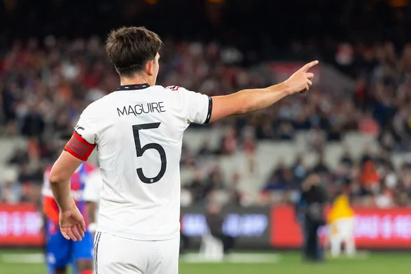 Melbourne Australia July Harry Maguire Manchester United Playing Crystal Palace — Foto Stock