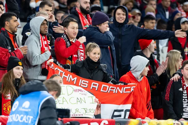 Melbourne Australia Luglio Tifosi Crystal Palace Giocano Manchester United Una — Foto Stock