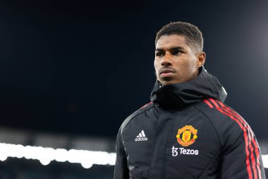 MELBOURNE, AUSTRALIA - 19 Temmuz 2022 tarihinde MCG 'de oynanan sezon öncesi dostluk maçında Crystal Palace' ı yenen Manchester United 'lı Marcus Rashford