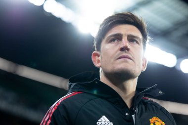 MELBOURNE, AUSTRALIA - 19 Temmuz 2022 'de MCG' de oynanan sezon öncesi dostluk maçında Crystal Palace 'ı yenen Manchester United' lı Harry Maguire