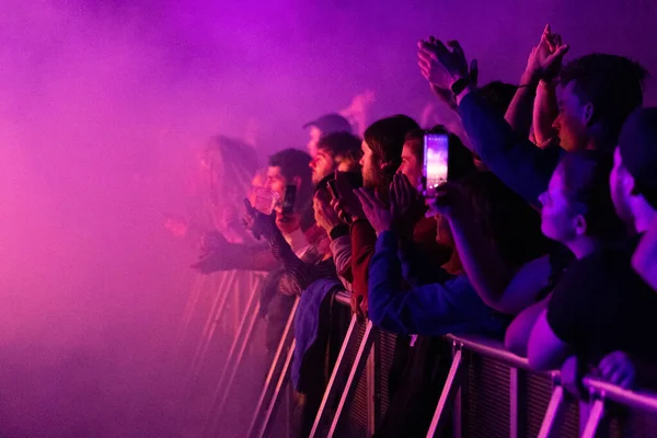 Music Fans Attend Concert Melbourne Victoria Australia — Fotografia de Stock