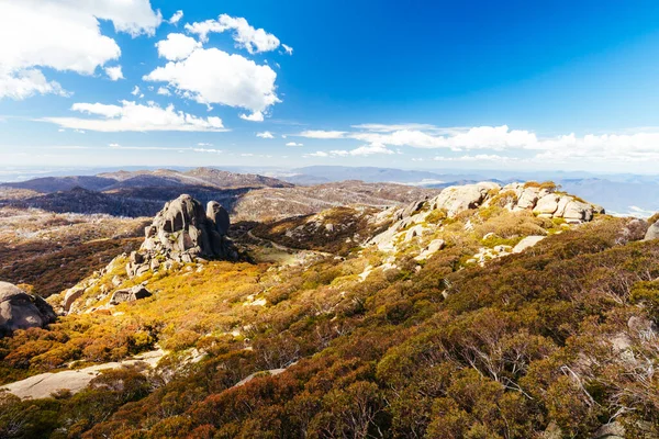 View Cathedral Rock Formation Hump Buffalo Summers Afternoon Victorian Alps — Stock Photo, Image