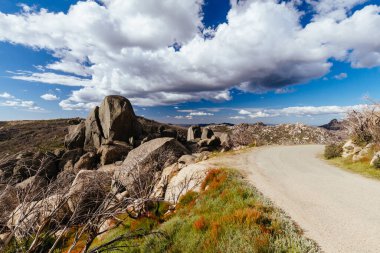 Views at the Horn Hut and picnic area on Mt Buffalo on a summers afternoon in the Victorian Alps, Australia