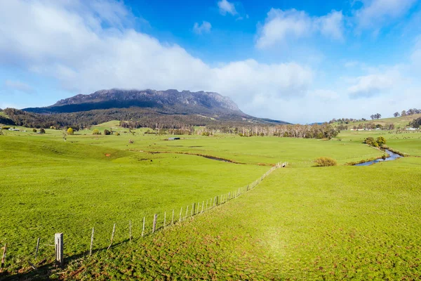 Stunning Roland Central Tasmania Ona Cool Sunny Spring Day Town — Stock Photo, Image