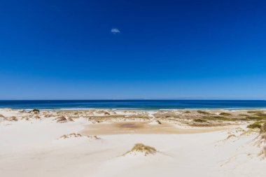 Tazmanya, Avustralya 'daki St. Helens yakınlarındaki Akaroa' da 4WD ile popüler Peron Dunes