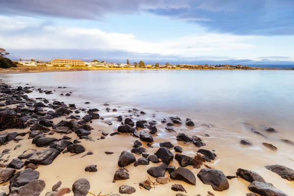 Een Prachtige Zonsopgang Boven Jubillee Beach Swansea Tasmanië Australië — Stockfoto