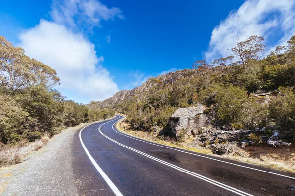 Aufstieg Der Highland Lakes Road Zum Central Plateau Conservation Area — Stockfoto