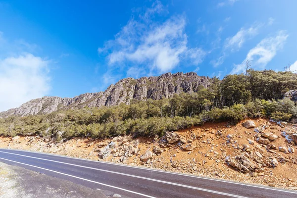 Aufstieg Der Highland Lakes Road Zum Central Plateau Conservation Area — Stockfoto