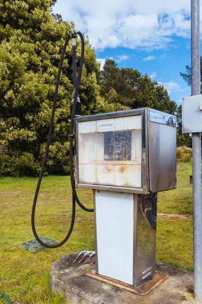 Old Refurbished Gas Pump Herrick Warm Spring Day Tasmania Australia — Stock Photo, Image