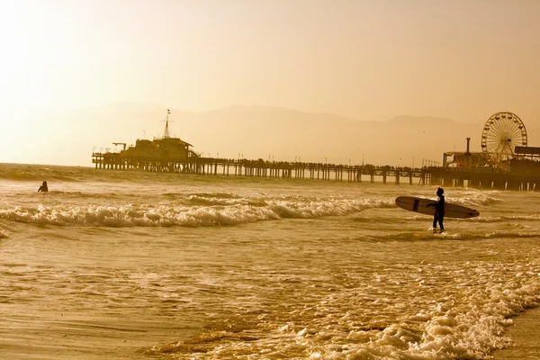 Dermaga Surfing Santa Monica — Stok Foto