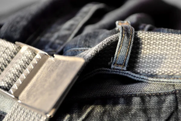 Jeans with belt — Stock Photo, Image