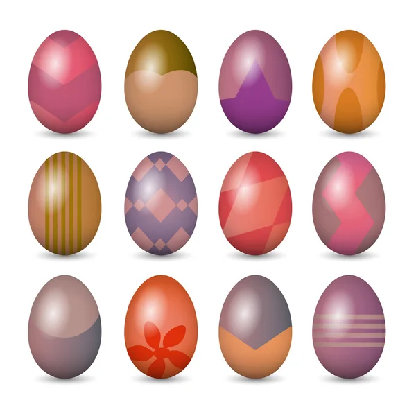 Easter eggs set — Stock Vector