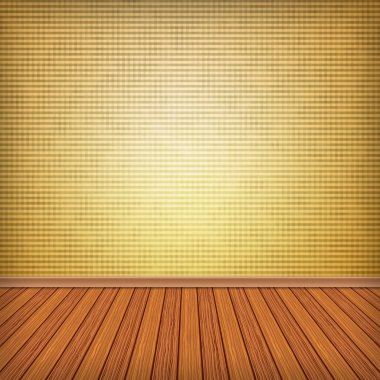 boş oda, duvar kağıdı ile iç