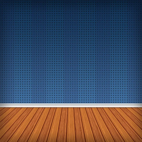 Camera blu vuota, interno con carta da parati. Textur ad alta risoluzione — Foto Stock