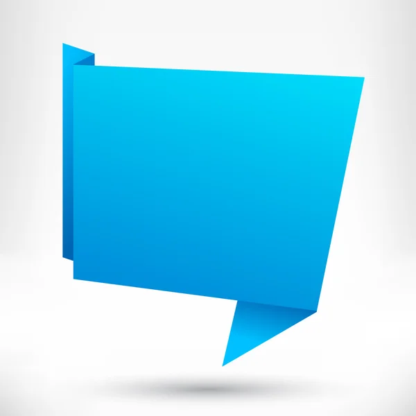 konuşma balonu origami tarzı. vektör arka plan.