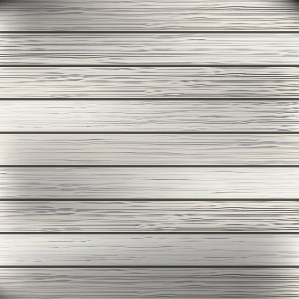 Tablón de madera blanco, fondo de textura gris. Vector — Archivo Imágenes Vectoriales