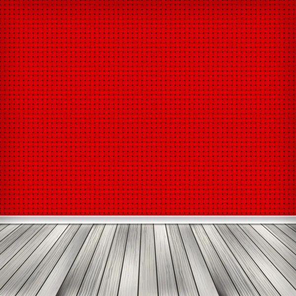 Leeres Zimmer, Innenraum mit roter Tapete. Textur in hoher Auflösung — Stockfoto