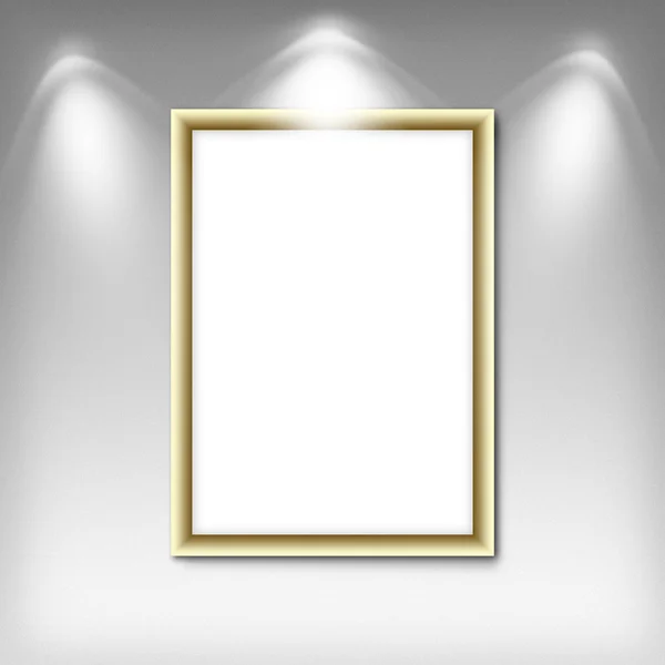 Blank empty white frame — Stock Photo, Image