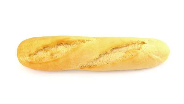 Baguette auf weißem Hintergrund weiß mit Clipping-Pfad — Stockfoto