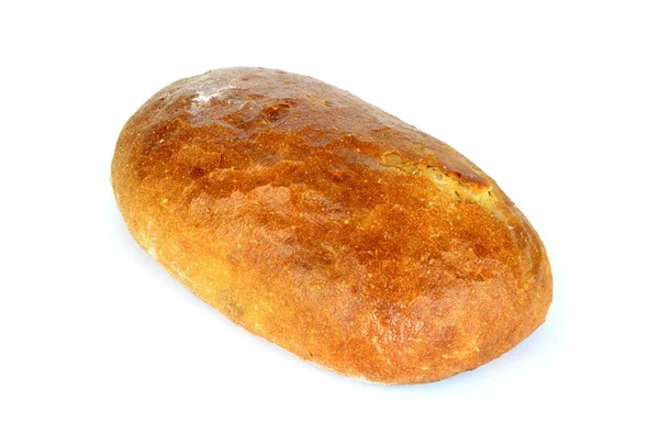 Brödlimpa isolerad på vitt — Stockfoto