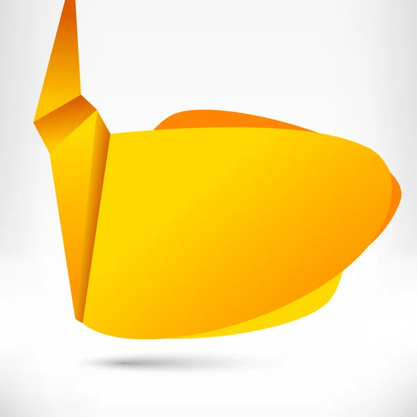 Style oratoire bulle origami. Fond abstrait vectoriel . — Image vectorielle