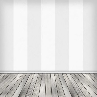 boş oda, duvar kağıdı ile iç