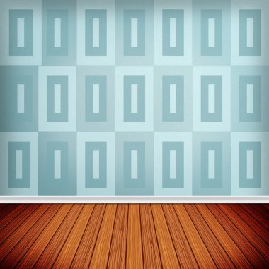 boş oda, duvar kağıdı ile iç