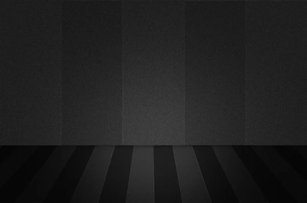 Black texture scene or background with floor — Stock Photo, Image