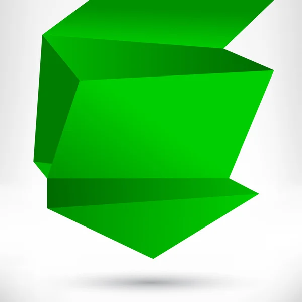 Origami-Stil der Sprechblase. Vektor abstrakter Hintergrund. — Stockvektor