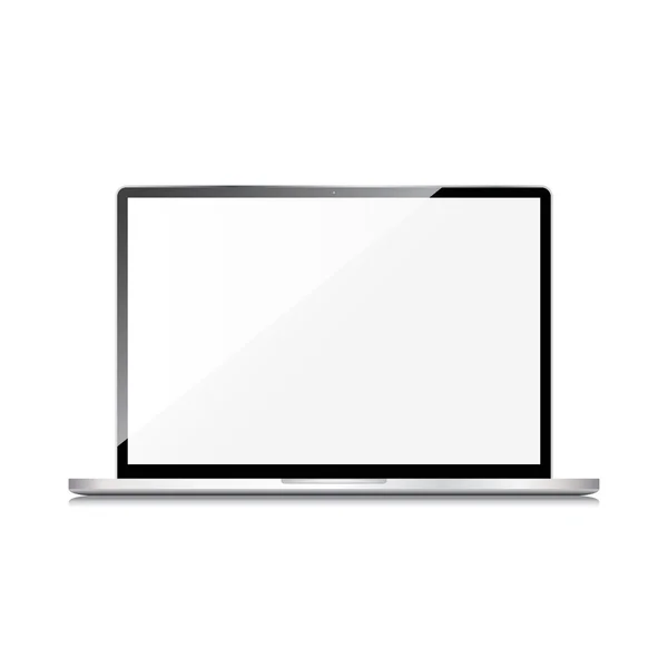 Beyaz arka plan üzerinde izole laptop. vektör.